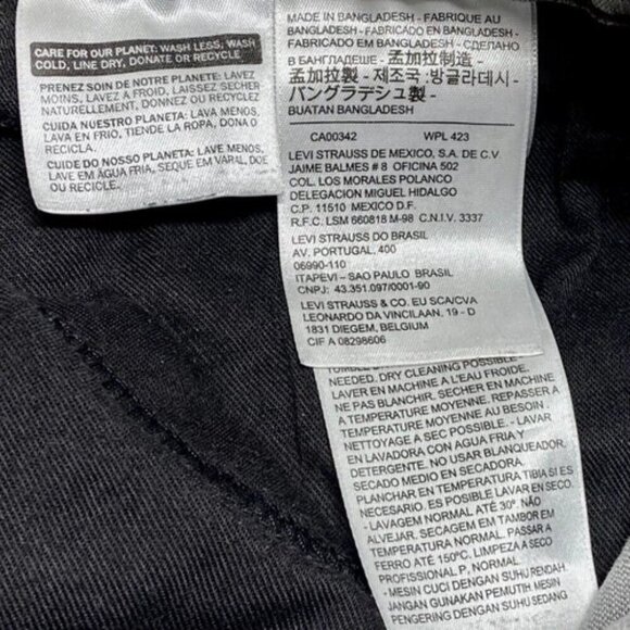 Levi's 511 Slim Fit Men's Jeans 34x32 LEVI Strauss Grey Stretch 5 Pocket GUC - Picture 13 of 15